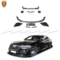For Mercedes Bens S Class W223 Carbon Fiber B Style Bodykit Rear Diffuser Exhaust Pipe Mouth Front Lip