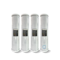 (4支入)CLEAN PURE 20英吋大胖壓縮柱狀活性碳濾心 台灣製造 SGS食品級認證 全戶過濾 水塔