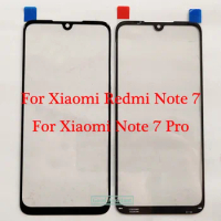 Black 6.3 inch For Xiaomi Redmi Note 7 Redmi Note7 Pro Global Touch Screen Glass Outer Lens Replacement ( no Cable )
