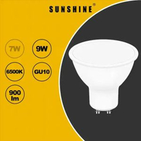 陽光 - 奶白罩闊角度款 LED燈膽(GU10射膽) - 9W / GU10 / 白光6500K / AC220V (不可調光暗) #LED燈泡 #LED射膽 #LED射燈 (LGU10F-9D-F)