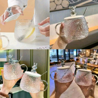 Gelas kaca bear kristal kaca cantik