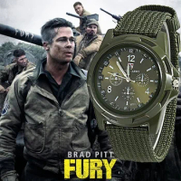 Men Army Watch Nylon Military Male Quartz Watches Fabric Canvas Strap Casual Cool Men's Sport Round Dial Relogios Wristwatch