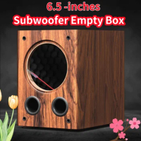 DIY Vehicle Speaker Modification, D06-1 Pcs 6.5Inch Subwoofer Empty Box, Passive Speaker Wooden Shell,Suitable for HiVi Speakers