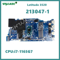 213047-1 With CPU: i3-1125G4 i5-1135G7 i7-1165G7 Notebook Mainboard For DELL Latitude 3520 Laptop Motherboard 100% Tested OK