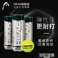買一送一 HEAD海德網球初學專業訓練球戴維斯比賽用球單人練習非帶線繩網球 雙十二購物節