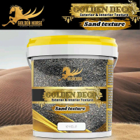 Golden Horse Cat Dinding Sand Tekture Golden Deco Tekature Pasir 10 Kg Exterior & Interior Texture P