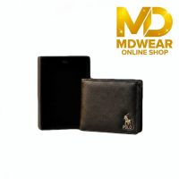 Dompet Pria Polo Raph + Box Premium Pendek Distro Dompek Cowok Lipat Hitam Dan Coklat
