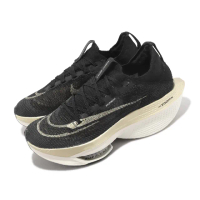 【NIKE 耐吉】競速跑鞋 Air Zoom Alphafly Next% 2 男鞋 黑 金 針織 厚底 運動鞋(DN3555-001)