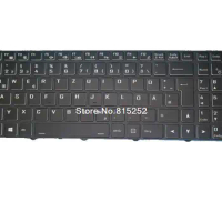 Laptop Keyboard For Terra Mobile 1777 German GR With Black Frame Without Backlit film