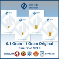 Logam Mulia Good Gold 0.1 Gram edisi Original/ Emas Batangan Good Gold 0,1gr