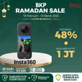 Insta360 X3 - Action Camera 4K 60fps, 72MP Photo, IPX8 Waterproof, Touchscreen 2.29 Inci