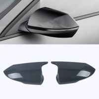 Carbon Fiber Look Rear View Side Mirror Cover For Hyundai Elantra 2021 2022 2023