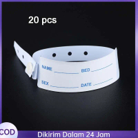 20pcs Gelang Rumah Sakit Id Band Rumah Sakit Band Opname Band Opname Merah/Hijau/Putih Gelang Pasien