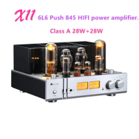 MUZISHARE Class A Vacuum Tube Power Amplifier 6L6 Push 845 Power Amplifier.Integrated Amplifier / Pure Post Amplifier 28W*2