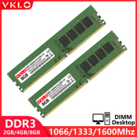 DDR2 DDR3 2GB 4GB 8GB Desktop Memories Ram 667 800 1066 1333 1600Mhz PC3 8500 10600 12800 1.5V 240Pin Non-ECC DIMM Memory Ram