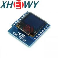 0.66 inch OLED LED LCD Dispaly Shield Compatible for WEMOS D1 MINI ESP32 64X48 0.66 inch Display 0.66" oled module IIC I2C
