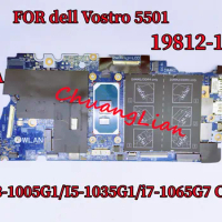 19812-1 Mainboard For dell Vostro 5501 Laptop Laptop Motherboard with I3-1005G1 I5-1035G1 i7-1065G7 CPU UMA 100% Fully Tested.
