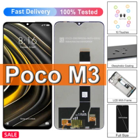 6.53" Original For Xiaomi Poco M3 LCD Display+Touch Screen Panel Digitizer Assembly Replacement For Poco M2 for Redmi 9T LCD