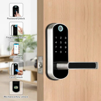 Wifi APP Fingerprint Door Lock Smart Electronic Lock TTlock APP Security Digital Lock Doorbell Biometric Bluetooth Door Lock