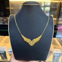 Kalung Dubai Perak 92.5% Lapis Emas