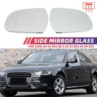 Mirror Heated Side Mirror Glass Rearview Mirror Lens for Audi A4 S4 RS4 B8.5 2011-16, A5 S5 RS5 B8.5 10-16, A3 8P RS3
