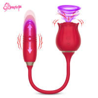 Rose Toy Sucking Vibrator for Women Thrusting Dildos Vibrator Clit Sucker Clitoris Stimulation Female Masturbator Massager