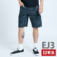 EDWIN JERSEYS迦績 EJ3 涼感 迷彩 工作短褲-男款 暗灰色 SHORTS #丹寧服飾特惠
