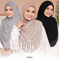 VELLERIE Tudung Instant Aileen Grace Awning Scuba Sekali Sarung Sahaja