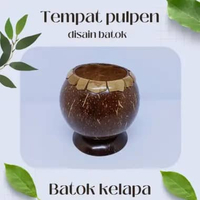 tempat pulpen jualan di meja tempat pulpen batok keren tempat pulpen karakter seni aesthetic di meja