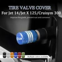 Motorcycle Tire Valve Cover Aluminum for SYM Jet 14 Cruisym 300 Maxsym 400 600 400i Adx/Jet X/Joyride/125 300 250i Accessories