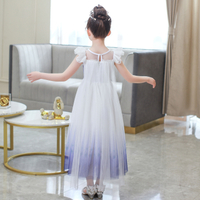 Girls Frozen Dress  White Dress Cosplay For kids㏇0229