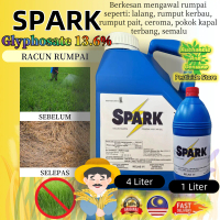 4L SPARK Glyphosate 13.6% Weed Killer Herbicide Racun Rumput CMC Phosate 136 4L Racun Rumpai Kerbau
