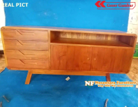 Buffet Minimalis Kayu Jati Buffet Retro Minimalis Kayu Jati Natural
