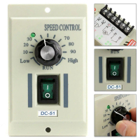Kawalan Motor Kelajuan Tombol, AC 220V Ke DC 180V, Pengawal Boleh Ubah, Untuk Motor 0-400W