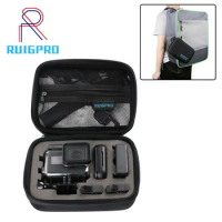 RP Portable Small EVA Action Camera Case for GoPro Hero 10 9 8 7Black 4 Xiaomi Yi 4K Sjcam Sj4000 Eken H9r Box Go Pro Accessory