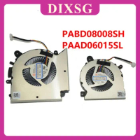 PABD08008SH PAAD06015SL N459 N460 New For MSI GF66 GL66 GS-1581 CPU GPU COLL IN FAN DC5V 0.55A 1.0A