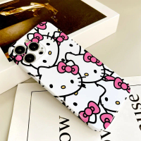 Sarung Telefon Licin Bercetak Penuh Kartun Hello Kitty, Untuk SAMSUNG S30, S25, S24, S23, S22, S21, 