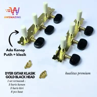 Set Dryer Putaran Gitar Tuning Peg Gitar Akustik Klasik / Spare Part Putaran Gitar Classic Akustik K