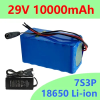 Original 29V 18650 Lithium Ion Battery Pack 7S3P 29.4V 10000mAh Built-in BMS for Electric Bicycles、electric Wheelchairs, Etc
