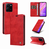 Wallet Leather Case For Vivo Y36 V29 Lite Magnetic Flip Phone Bag On Vivo Y78 Plus Y17 Y16 Y15 Y20 Y35 Y21 Y22 V27 Shell Cover