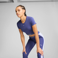 【PUMA】短袖上衣 女 訓練 慢跑 歐規 PUMA STRONG 紫 52680546