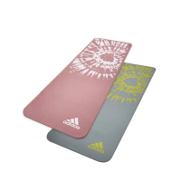 【adidas 愛迪達】紮染防滑瑜珈墊-10mm