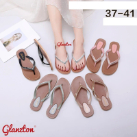 Glanzton Sandal Wanita Model Jepit Glanzton Bahan Karet Terbaru Lentur Dan Nyaman Ukuran 37-41
