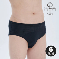 棉花共和國 6件組-DAILY 3DD活力三角褲(透氣快乾 男內褲)