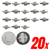 20x Gray Mean Mug Auto Side Skirt Rocker Molding Clips for Mazda BP4L51SJ3