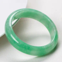 Natural Real Jade Green Bangle Grade A Myanmar Jadeite With Certificate Genuine Burma Jades Stone Bangles Women Healing Jewelry