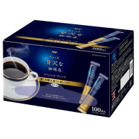 【AGF】日本原裝AGF贅澤即溶咖啡100入 X 2盒(輕鬆享用到咖啡店高品質的黑咖啡風味)