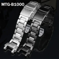 Stainless Steel Replacement Watch Band Strap for Casio G-Shock MTG-B1000 Men Matte Metal Solid Watchband Bracelet Accessories