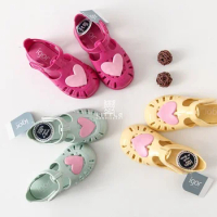 Baby girls' jelly shoes Roman beach shoes
