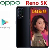 Original Oppo Reno 5K 5G Mobile Phone Screen Fingerprint Face ID 12GB RAM 256GB ROM 6.43" 90HZ 64.0MP+32.0MP 65W Super Charger